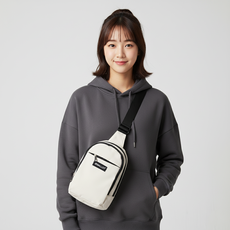 jeballot Leslie 腰包/斜背包, 象牙白