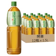 開喜 凍頂烏龍茶 無糖, 1.5L, 12瓶