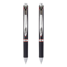 Pentel 飛龍文具 ENERGEL 自動極速鋼珠筆 BLP77-BX 0.7, 紅色, 2支