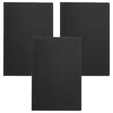 approach Light 標準空白筆記本, 黑色, 3個