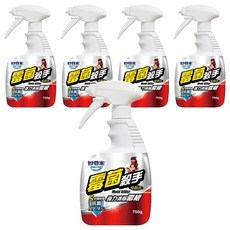 妙管家 霉菌殺手, 快速去除黴菌, 立體泡沫包覆, 5-10分鐘完成清潔, 添加獨特除霉成分, 750g, 5瓶