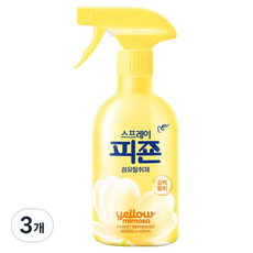 피죤 스프레이 오리지널 강력탈취 옐로미모사, 430ml, 3개