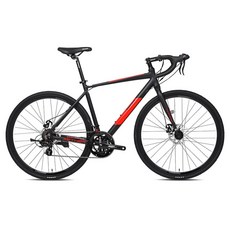 산타자 에테르1.0 로드 알루미늄 디스크 브레이크 12kg 신장 140~160cm 방문설치, 매트블랙 + 레드, 180cm, 1개