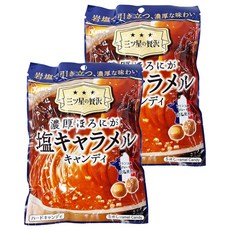 Kanro 甘樂 濃厚鹽味焦糖牛奶糖, 岩鹽, 硬糖, 66.3g, 2袋