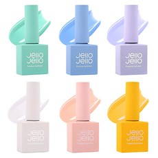 Jello Jello Bubbly Spring Collection彩色凝膠指甲油 6款組, JC-71+JC-72+JC-73+JC-74+JC-75+JC-76, 60ml, 1套