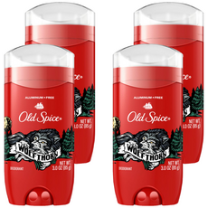 Old Spice 歐仕派 男用Wild Collection Wolfthorn體香膏, 85g, 4個