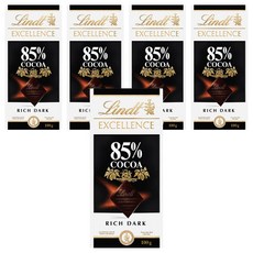 Lindt 瑞士蓮 Excellence 85% 可可黑巧克力, 5個, 100g