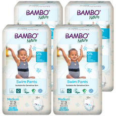 Bambo Nature 伴寶樂 男女通用褲型游泳尿布, 中型(M), 48張