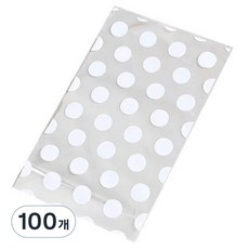 올하이 포토카드 스티커 슬리브 포장 봉투 8 x 13 cm, 라운드화이트, 100개