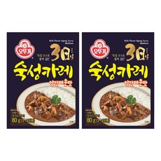 OTTOGI 不倒翁 3分鐘熟成咖哩粉 微辣口味, 80g, 2個