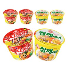 오뚜기 참깨라면 용기 110g 3p + 진라면 용기 110g 3p, 1세트