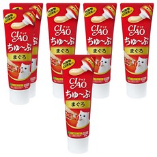 INABA CIAO 啾嚕 乳酸菌肉泥膏, 鮪魚, 80g, 6條
