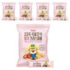 어니스트에프엔비 뽀로로 크리스피롤, 딸기맛, 240g, 5개