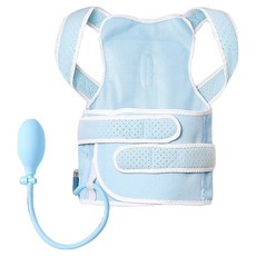 氣壓式兒童防駝背矯姿帶 坐姿糾正器 藍色, 1個