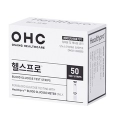 오상헬스케어 헬스프로 개인용혈당검사지, 1개, 50개입