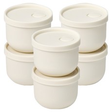 실리만 아이스웨이 실리콘 냉동 밥용기 아이스화이트, 6개, 350ml