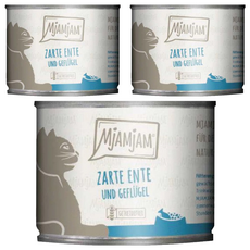 MjAMjAM 魔力喵 鮮肉主食貓罐, 嫩鴨 + 幼齒胡蘿蔔, 200g, 3罐