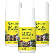 AUS LIFE 澳思萊 茶樹&小蒼蘭無鋁體香露, 60ml, 3件