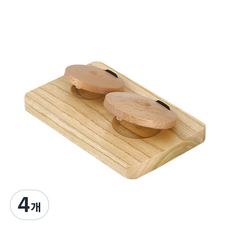 캐스비 더블캐스터네츠 악기놀이, 혼합색상, 4개