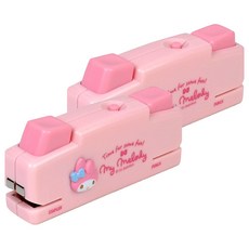 buyhearts 美樂蒂 10號釘書機 單孔打孔機, 淺粉紅色, 2個