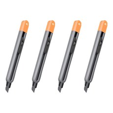 델리 홈시리즈 ABS 블랙 컷터 HT4009 소, 오렌지, 4개