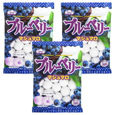 EIWA 夾心棉花糖，藍莓風味，柔軟細膩口感，日本伊華大廠原裝進口, 65g, 3包