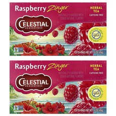 CELESTIAL SEASONINGS 詩尚草本 覆盆子活力茶, 2.25g, 20包, 2盒