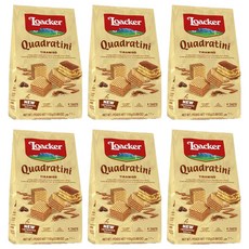 Loacker 萊佳哈斯 方角哈斯餅 提拉米蘇口味, 110g, 6包