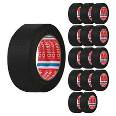 iQIHAN 다다 마스킹 종이테이프 30mm x 15m, 블랙, 15개