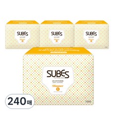 SUBES 苗條黏貼型尿布男女通用 小型S, 小型(S), 240張