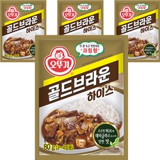 OTTOGI 不倒翁 黃金韓式燴飯醬調理包, 80g, 4包