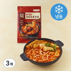 삼진어묵 얼큰 김치우동전골 (냉동), 576g, 3개