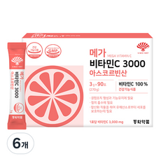 동화약품 메가 비타민C 3000 아스코르빈산, 6개, 270g