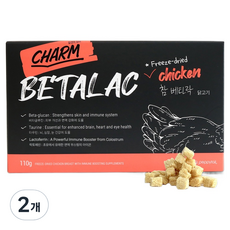 페피테일 참 반려동물 베타락 동결건조트릿 치킨, 110g, 면역/항산화, 2개