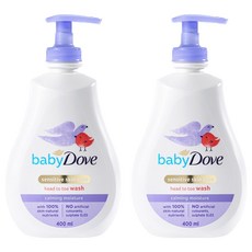 베이비도브 유아용 바디워시 카밍모이스처, 400ml, 2개