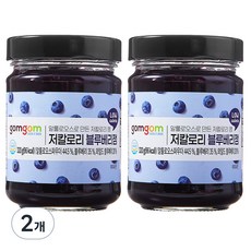 gomgom 低卡路里藍莓果醬, 320g, 2罐