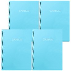 morning glory K Color 線圈透明文件夾 40P, 4個, 薄荷