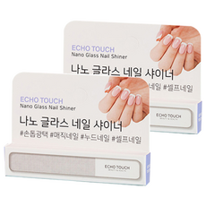 에코터치 나노 글라스 네일 샤이너, 2개
