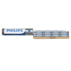 PHILIPS 飛利浦 台灣公司貨 4號鹼性電池, 48顆, 1組