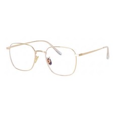 RIGHT NOW 超薄方圓形抗藍光眼鏡 金色