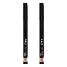 唇臀液眼線筆 0.6g, 黑色的, 2支