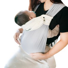 Cherinette 薄款頭部支撐揹巾, 象牙白