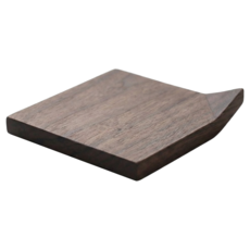 折角原木杯墊, 胡桃木, 1個