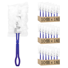 無紡布除塵撣替換頭 適用於植物清潔 輕鬆替換, 白色 + 藍色, 3組