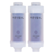 正直生活水 除氯維他命蓮蓬頭過濾器, 薰衣草, 2個