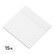 쿠말 반투명 방수 점착 스티커 메모지 7.5 x 7.5cm, 화이트, 15개, 50매
