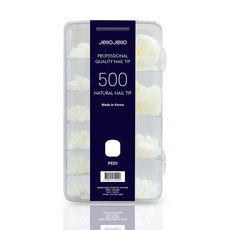 젤로젤로 인조 패디 팁 500p 세트, 1개, 패디 내추럴 1개, 패디 내추럴