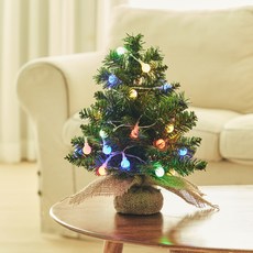 크리스마스 무장식 트리 + LED 줄조명 50구 + 리모콘 세트, 그린(트리), 웜 화이트(조명)