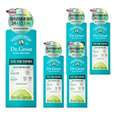 닥터그루트 스칼프 솔루션 두피비듬케어 정수리 냄새 제거 샴푸 프레시 시트러스향, 700ml, 5개