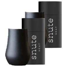 Snoot雙層不鏽鋼尼特威士忌杯 黑色, 2個